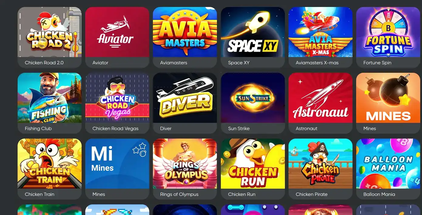 Интерфейс игрового зала Rox casino с слотами